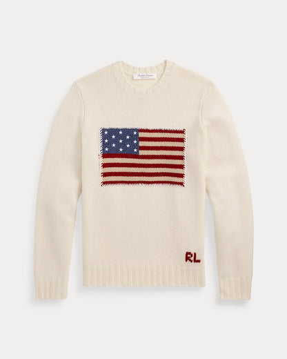Ralph Lauren Flag Cashmere Crewneck Sweater