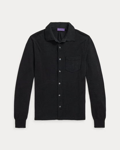 Ralph Lauren Textured SilkCotton Shirt Sweater