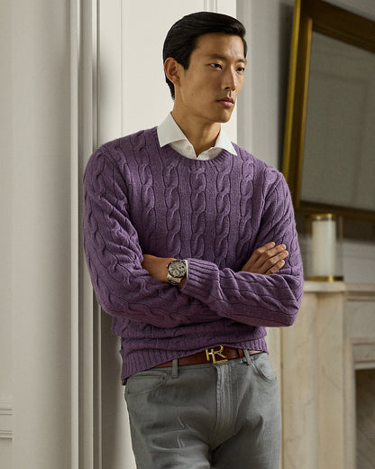 Ralph Lauren CableKnit Cashmere Sweater