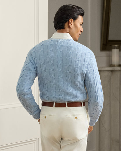 Ralph Lauren CableKnit Cashmere Sweater