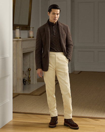 Ralph Lauren CableKnit Cashmere Mockneck Sweater