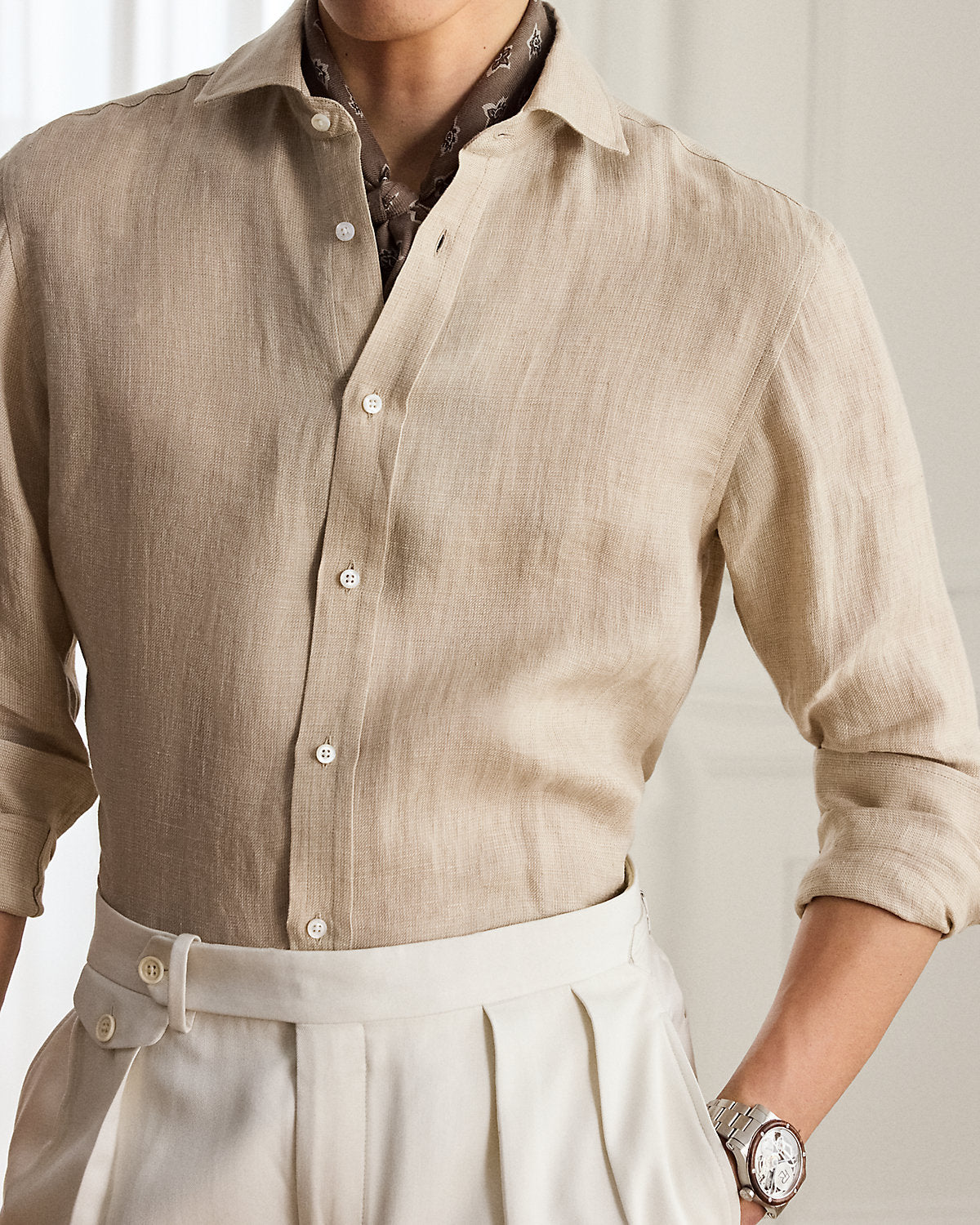 Ralph Lauren TickWeave Linen Shirt