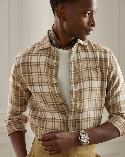 Ralph Lauren Plaid LinenCotton Twill Shirt