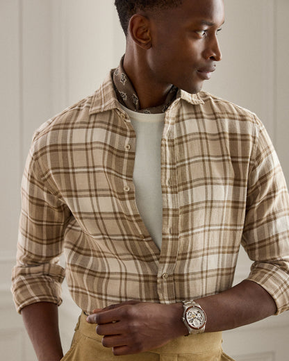 Ralph Lauren Plaid LinenCotton Twill Shirt