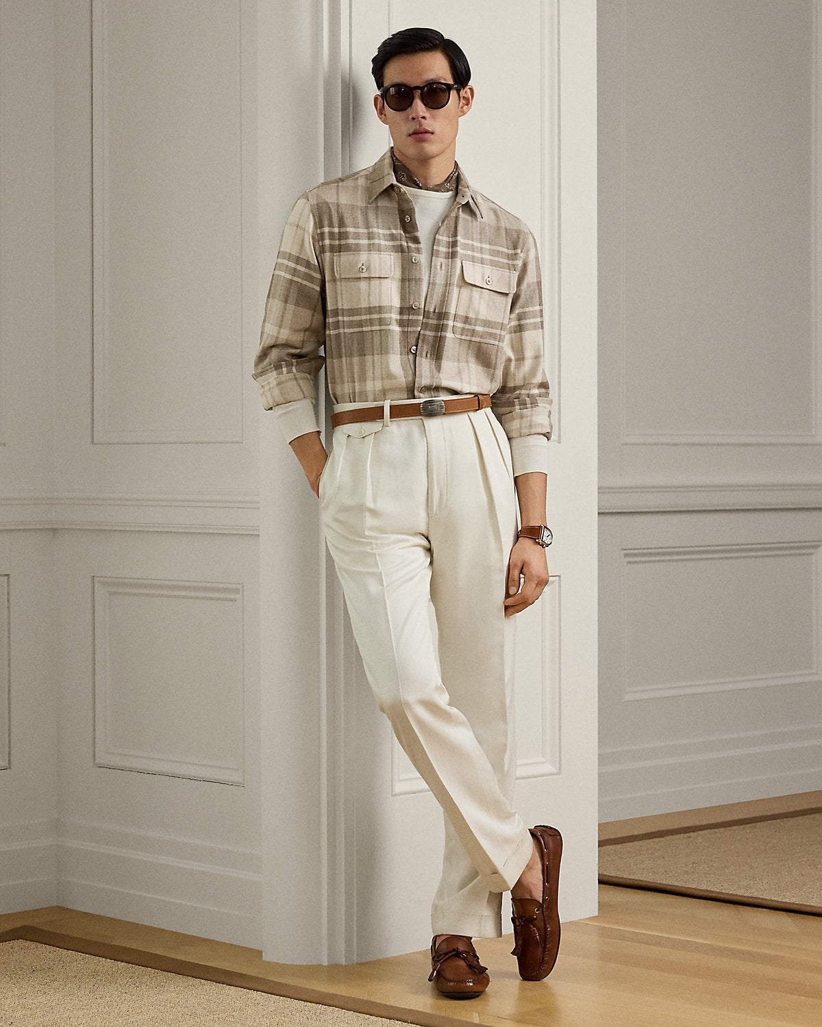 Ralph Lauren Plaid Cashmere Shirt