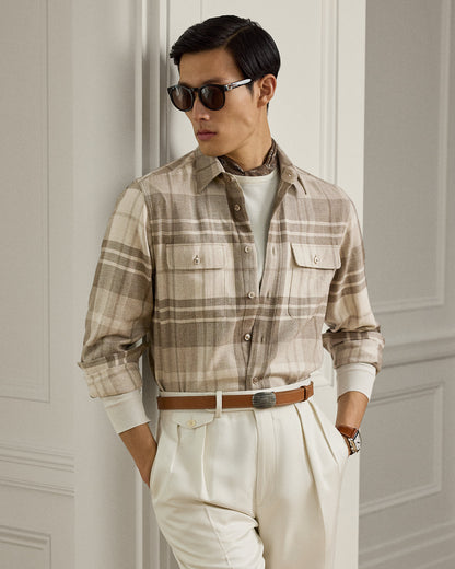 Ralph Lauren Plaid Cashmere Shirt
