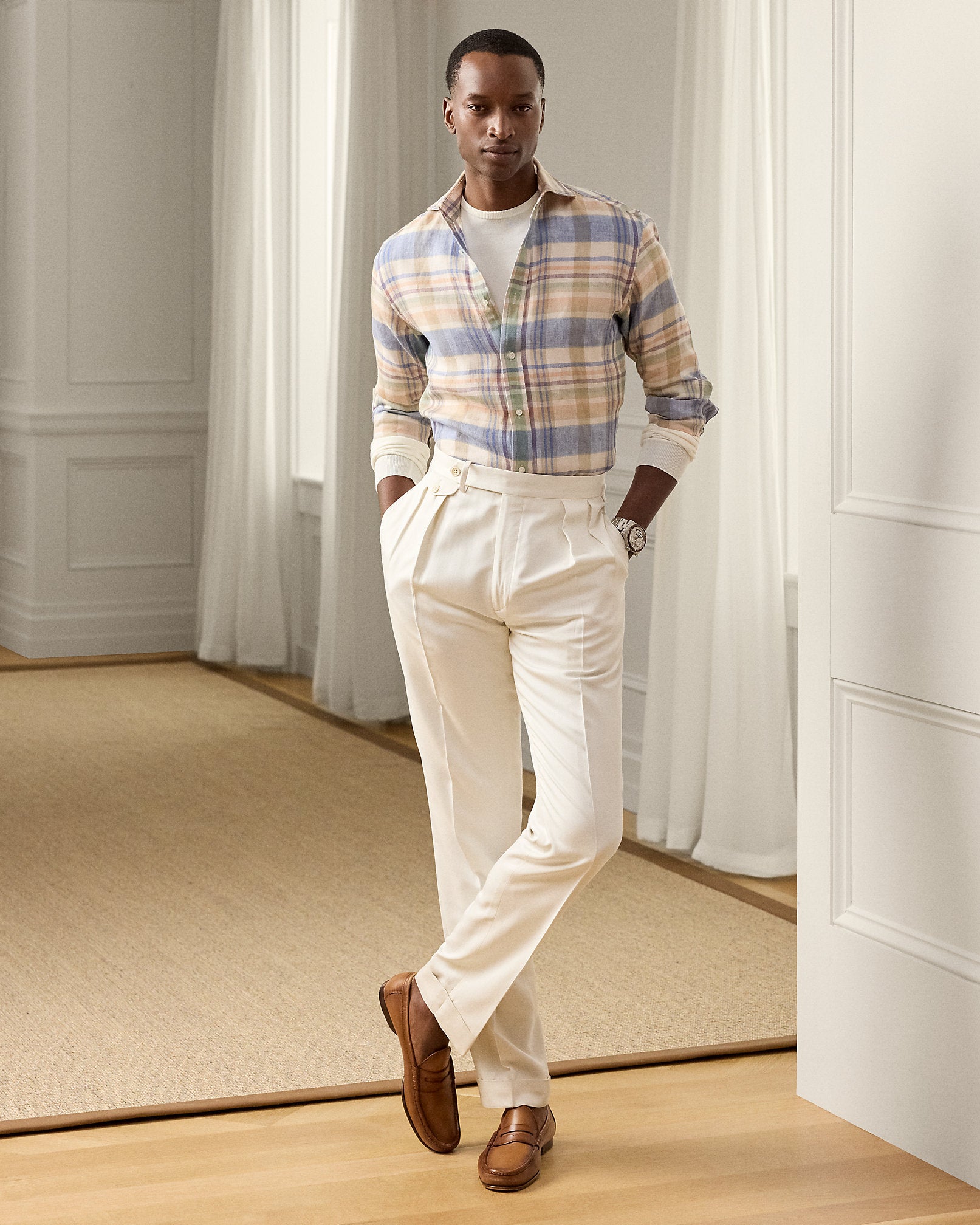 Ralph Lauren Plaid Linen Shirt