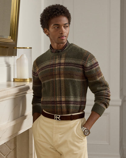 Ralph Lauren Plaid Brushed WoolBlend Sweater