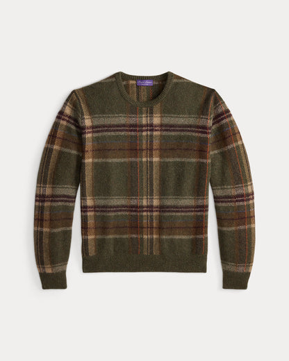 Ralph Lauren Plaid Brushed WoolBlend Sweater