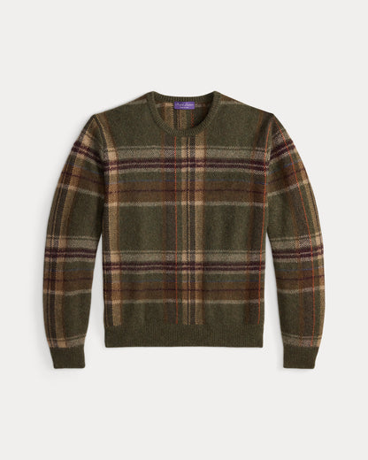 Ralph Lauren Plaid Brushed WoolBlend Sweater