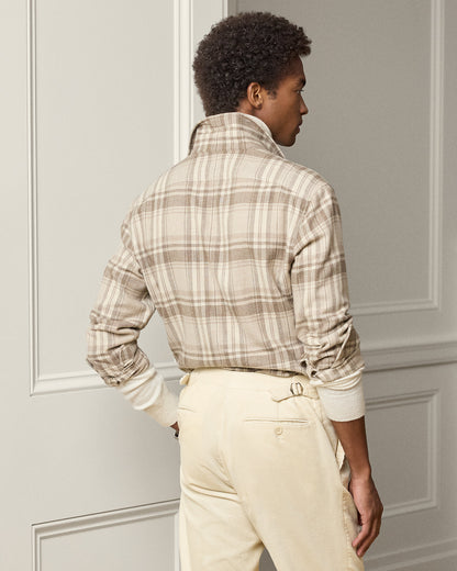 Ralph Lauren Plaid WoolSilkCashmere Shirt