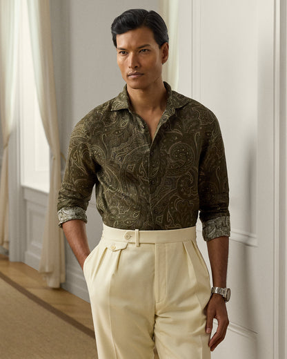 Ralph Lauren PaisleyPrint Linen Shirt