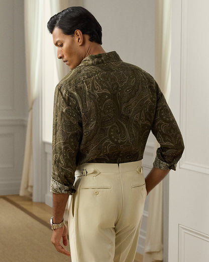 Ralph Lauren PaisleyPrint Linen Shirt