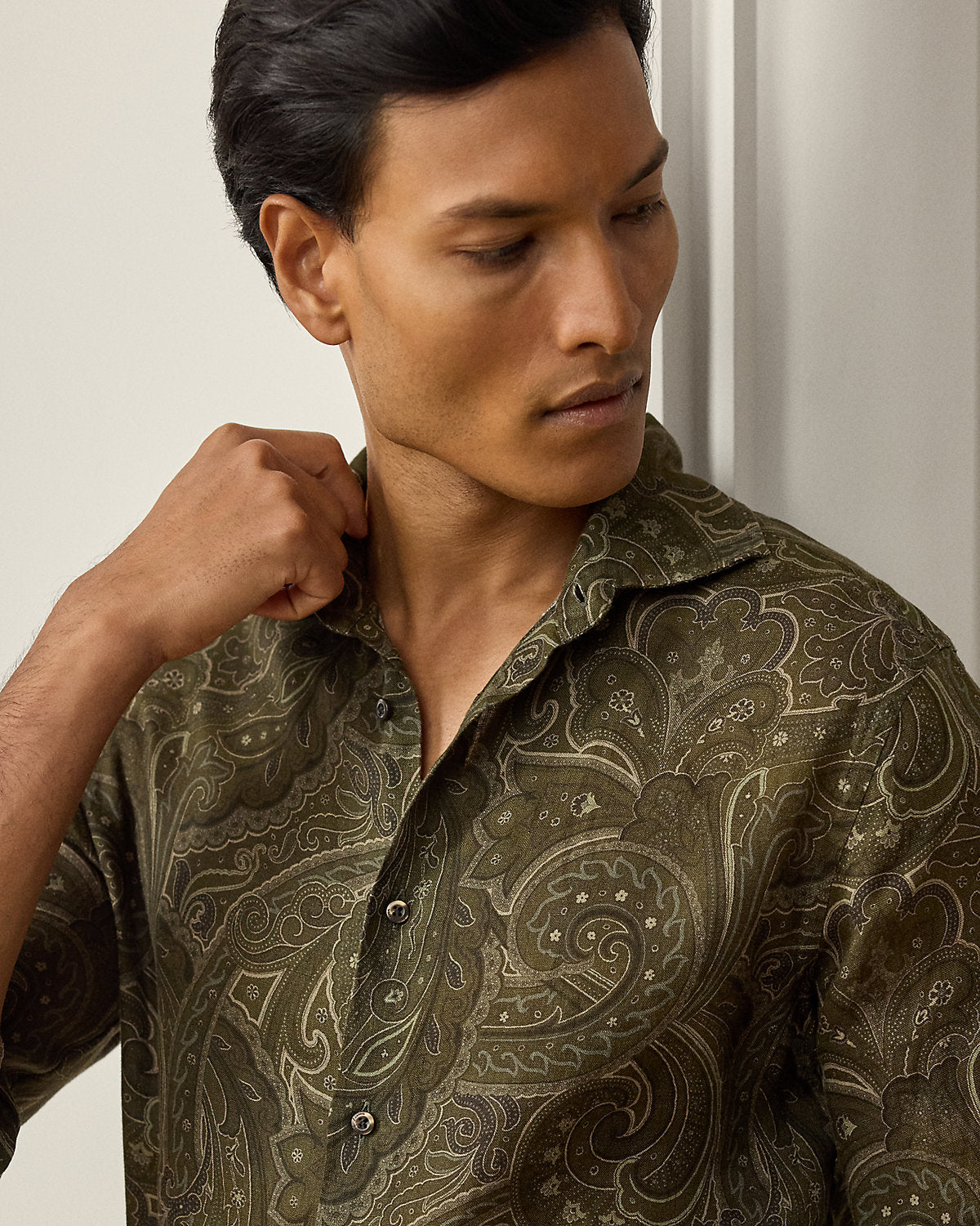 Ralph Lauren PaisleyPrint Linen Shirt