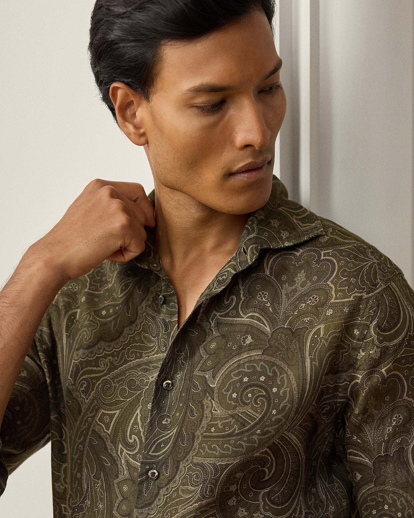 Ralph Lauren PaisleyPrint Linen Shirt