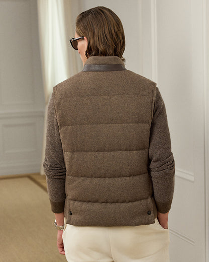 Ralph Lauren Whitwell WoolBlend Tweed Down Vest