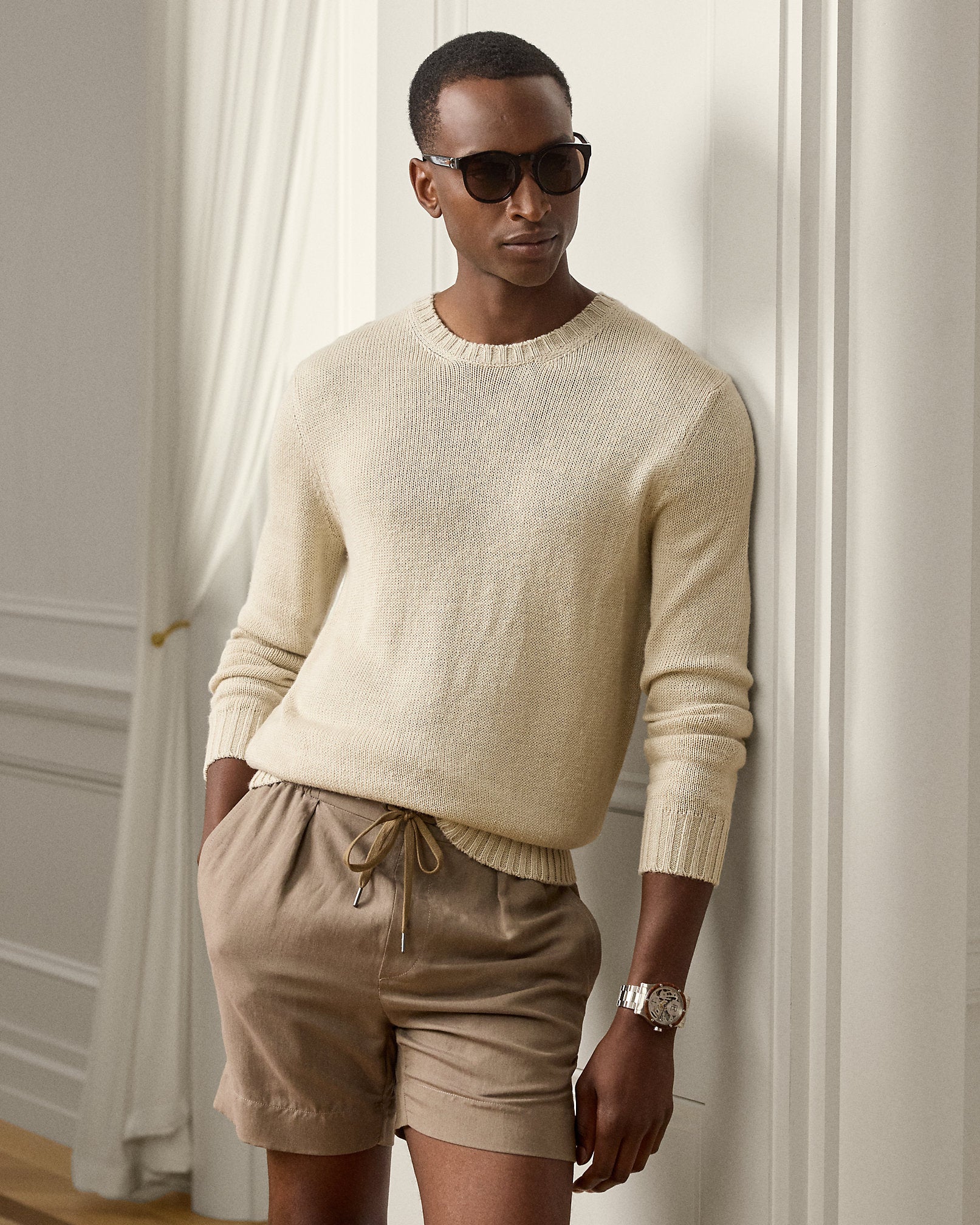 Ralph Lauren SilkLinen Crewneck Sweater