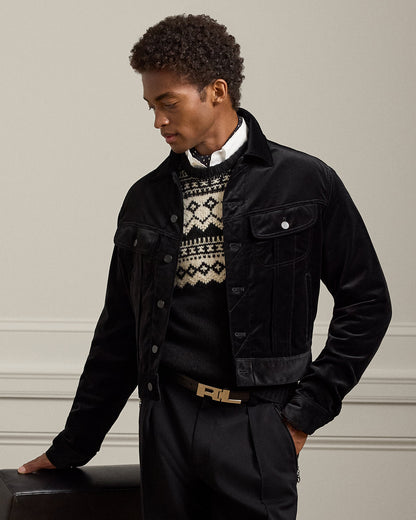 Ralph Lauren Velvet Trucker Jacket