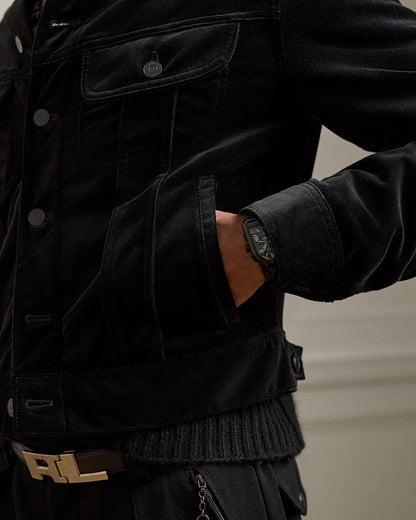 Ralph Lauren Velvet Trucker Jacket