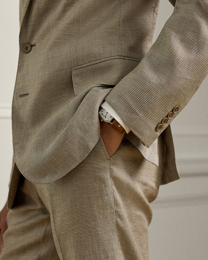 Ralph Lauren Kent HandTailored Glen Plaid Jacket
