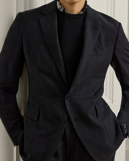 Ralph Lauren Kent HandTailored SilkLinen Jacket