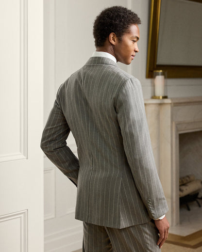 Ralph Lauren Kent HandTailored Pinstripe Wool Suit