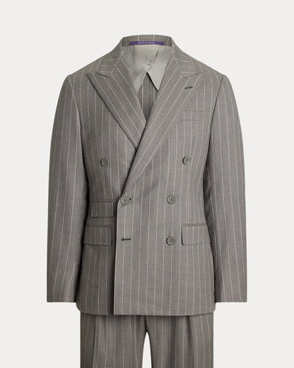 Ralph Lauren Kent HandTailored Pinstripe Wool Suit