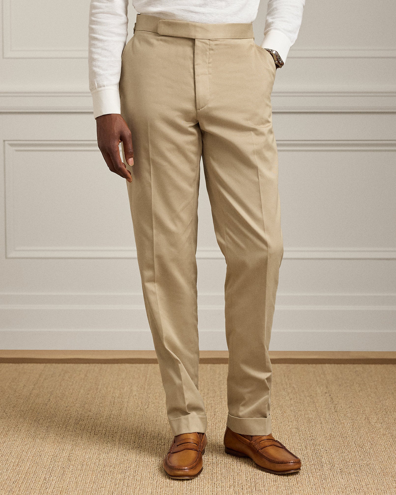Ralph Lauren Gregory HandTailored Sateen Trouser