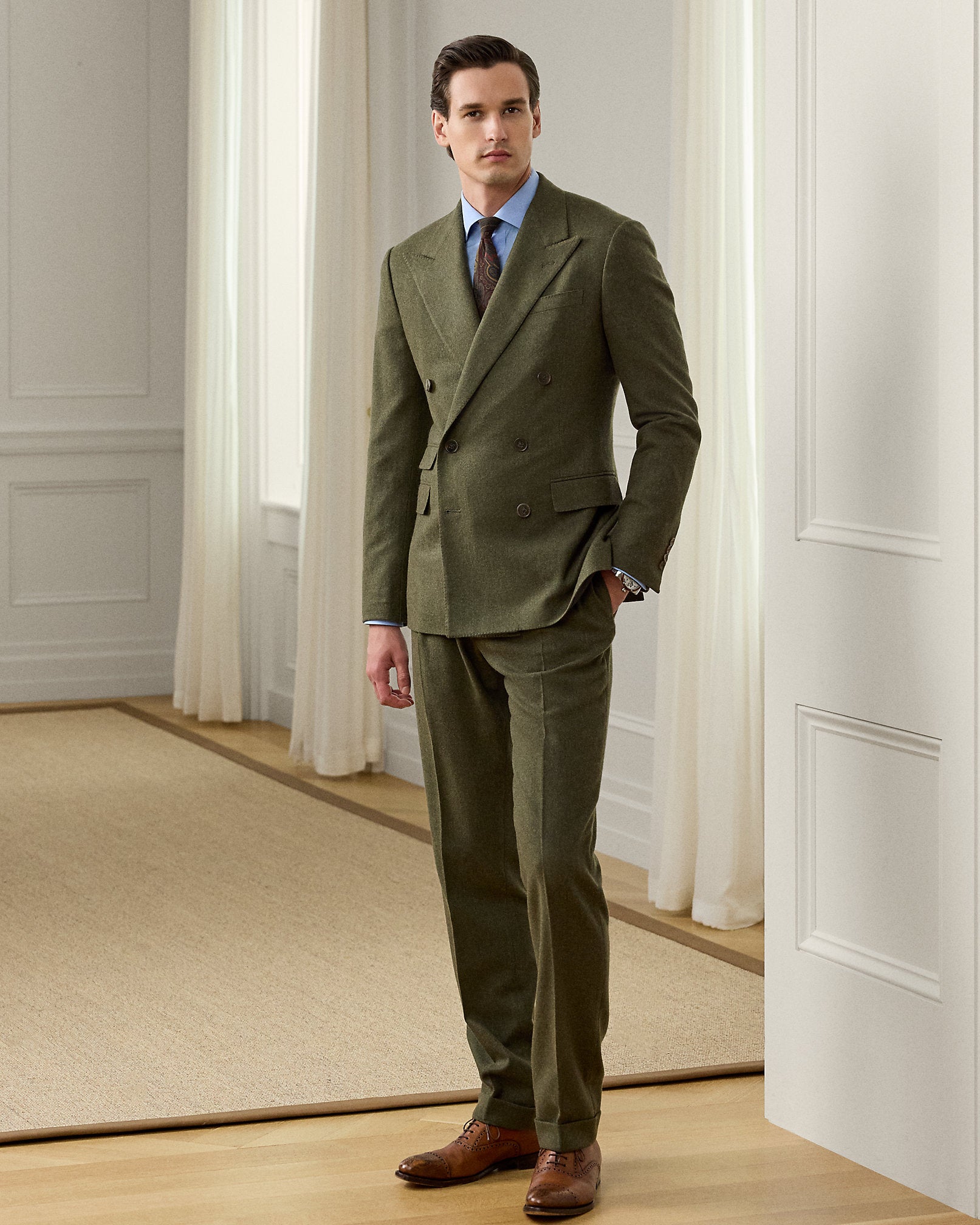 Ralph Lauren Kent HandTailored Textured Twill Suit