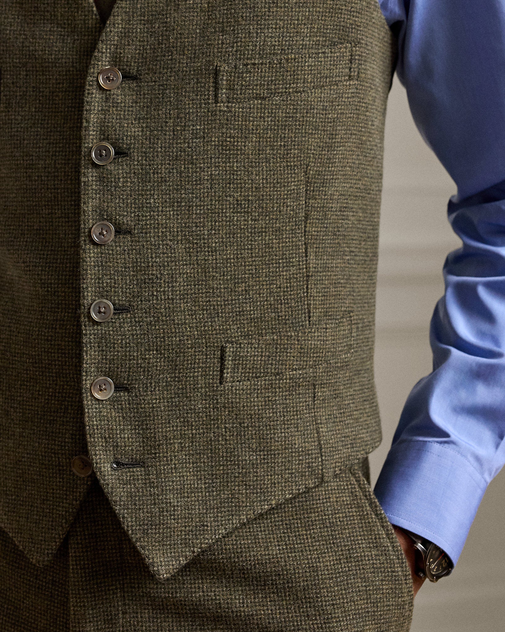Ralph Lauren HandTailored TickWeave Vest