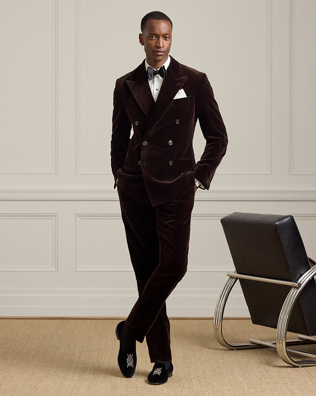 Ralph Lauren Gregory HandTailored Velvet Trouser