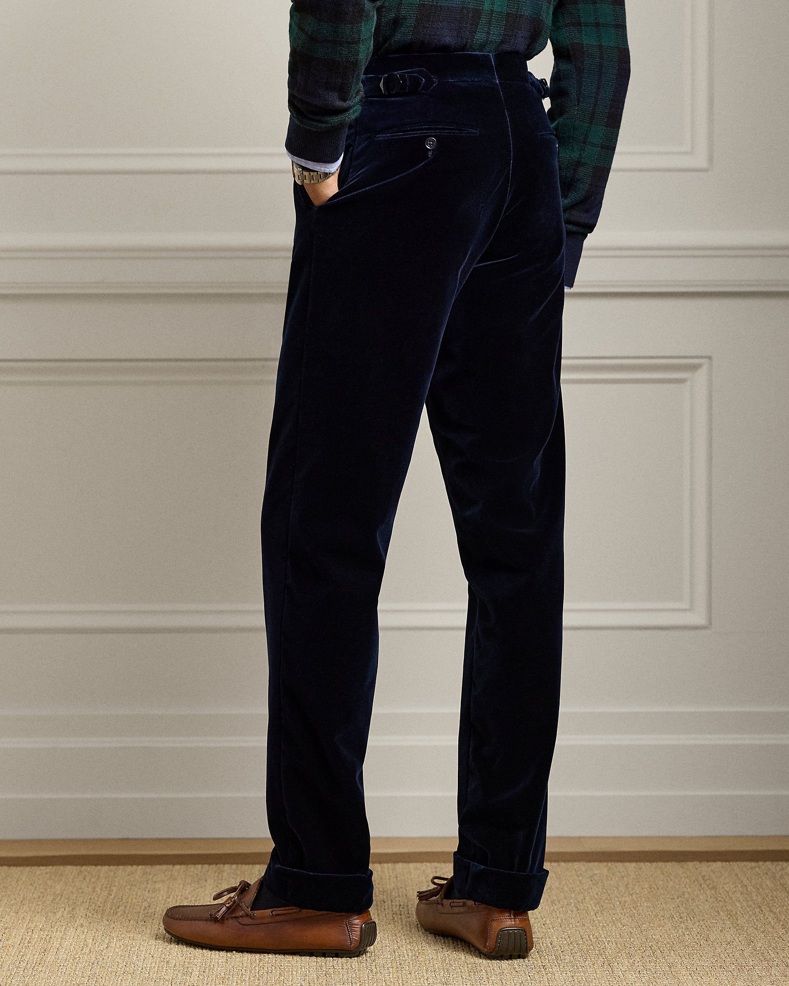 Ralph Lauren Gregory HandTailored Velvet Trouser