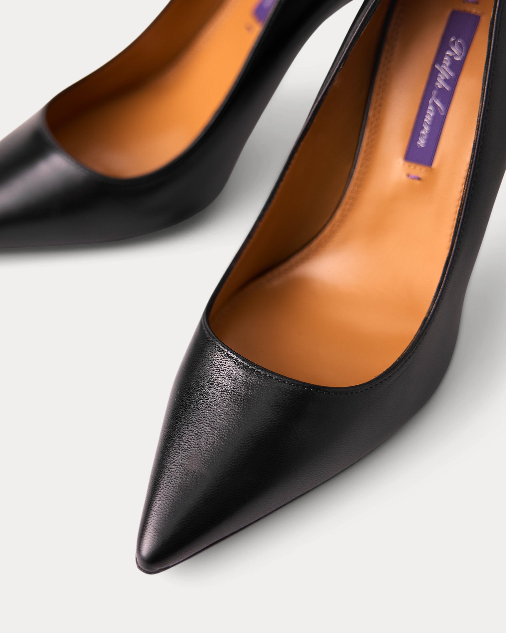 Ralph Lauren Tenney 95 Mm Goatskin Pump Black