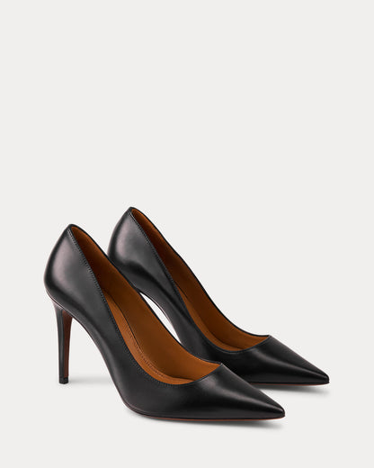 Ralph Lauren Tenney 95 Mm Goatskin Pump Black