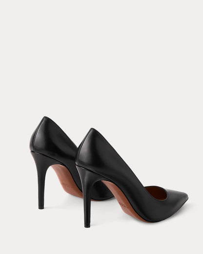 Ralph Lauren Tenney 95 Mm Goatskin Pump Black