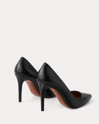 Ralph Lauren Tenney 95 Mm Goatskin Pump Black
