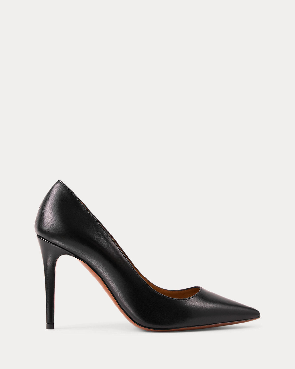 Ralph Lauren Tenney 95 Mm Goatskin Pump Black
