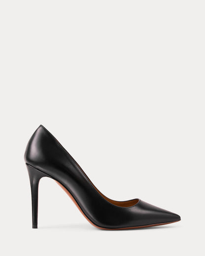 Ralph Lauren Tenney 95 Mm Goatskin Pump Black
