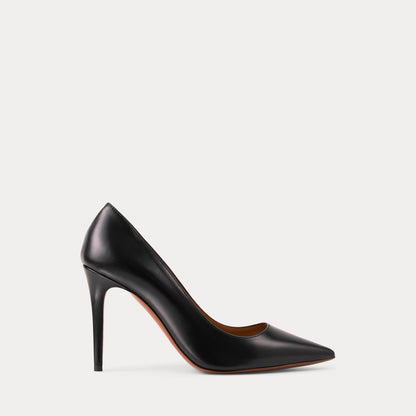 Ralph Lauren Tenney 95 Mm Goatskin Pump Black