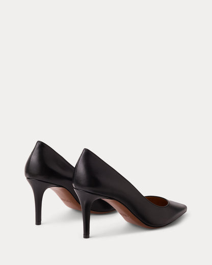 Ralph Lauren Tenney 75 Mm Goatskin Pump Black