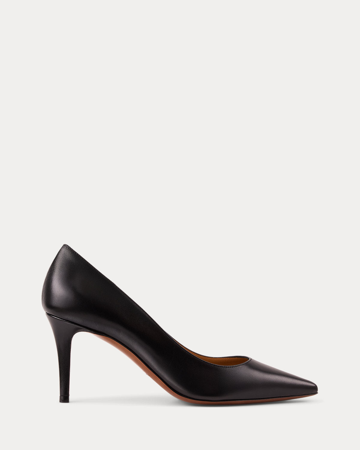 Ralph Lauren Tenney 75 Mm Goatskin Pump Black