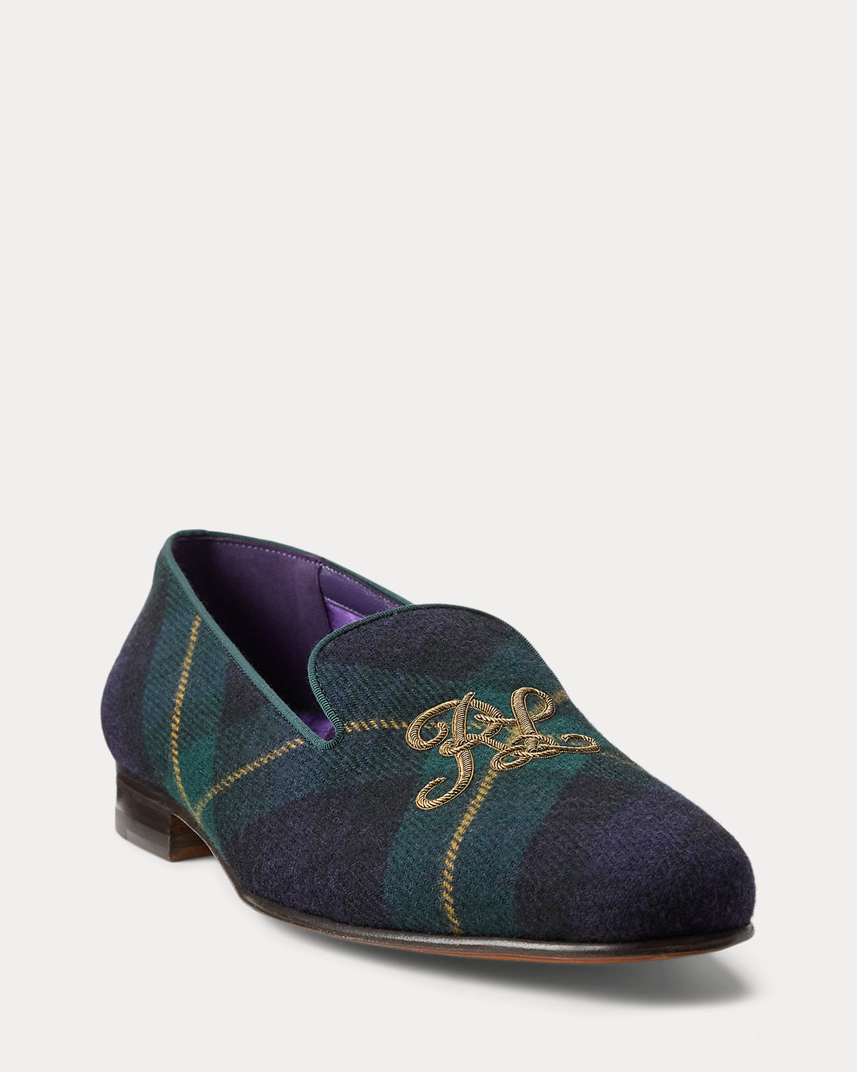 Ralph Lauren Alonzo Plaid Woolblend Slipper Gordon