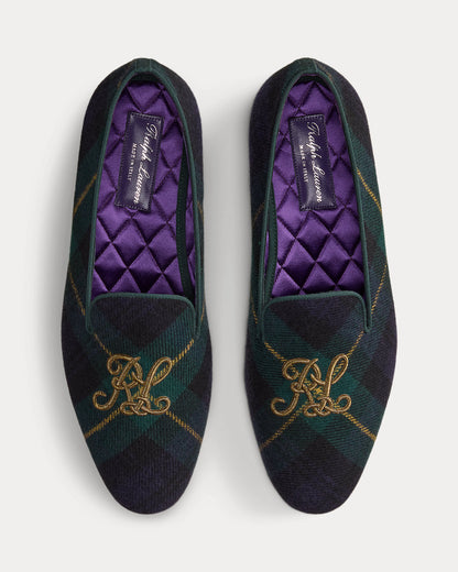 Ralph Lauren Alonzo Plaid Woolblend Slipper Gordon