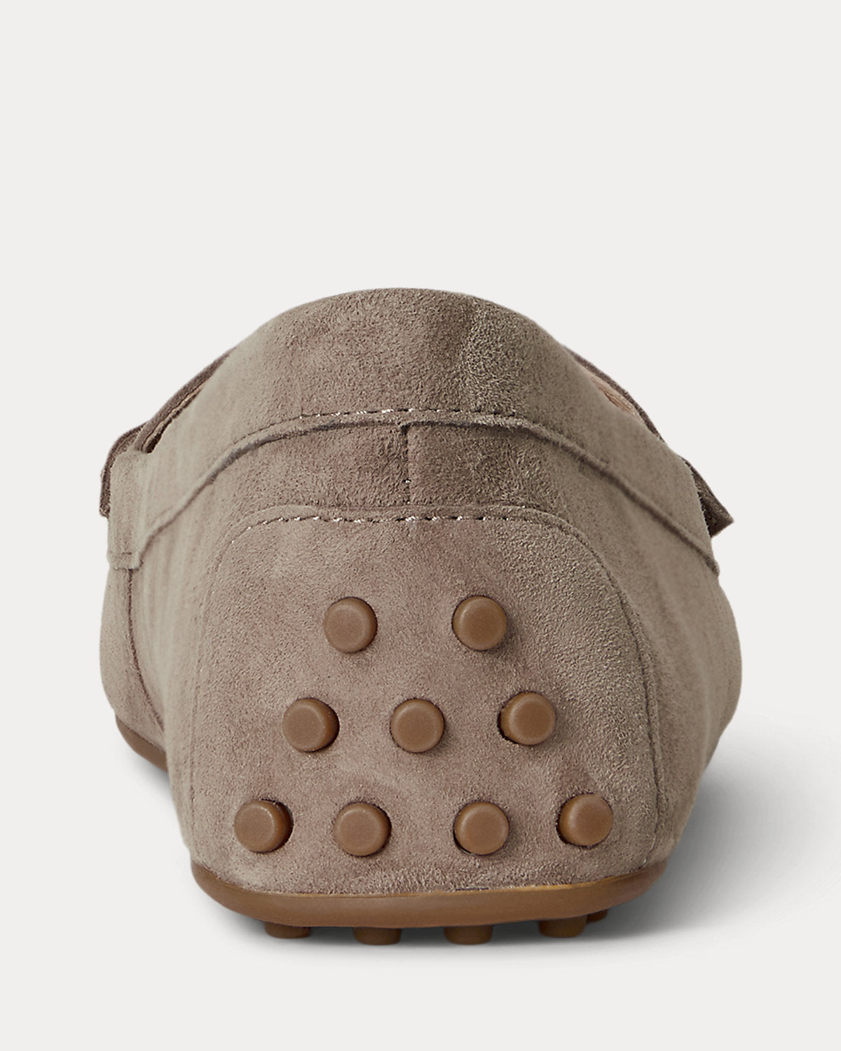 Ralph Lauren Barnsbury Suede Loafer Taupe Brown