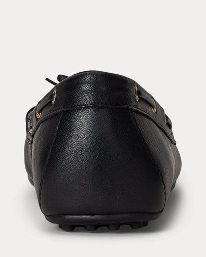Ralph Lauren Wylie Nappa Leather Driver Black