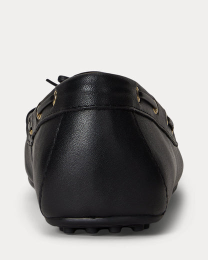 Ralph Lauren Wylie Nappa Leather Driver Black