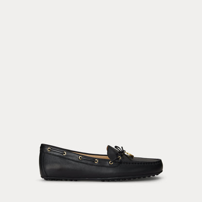 Ralph Lauren Wylie Nappa Leather Driver Black