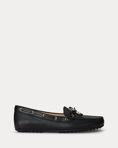Ralph Lauren Wylie Nappa Leather Driver Black
