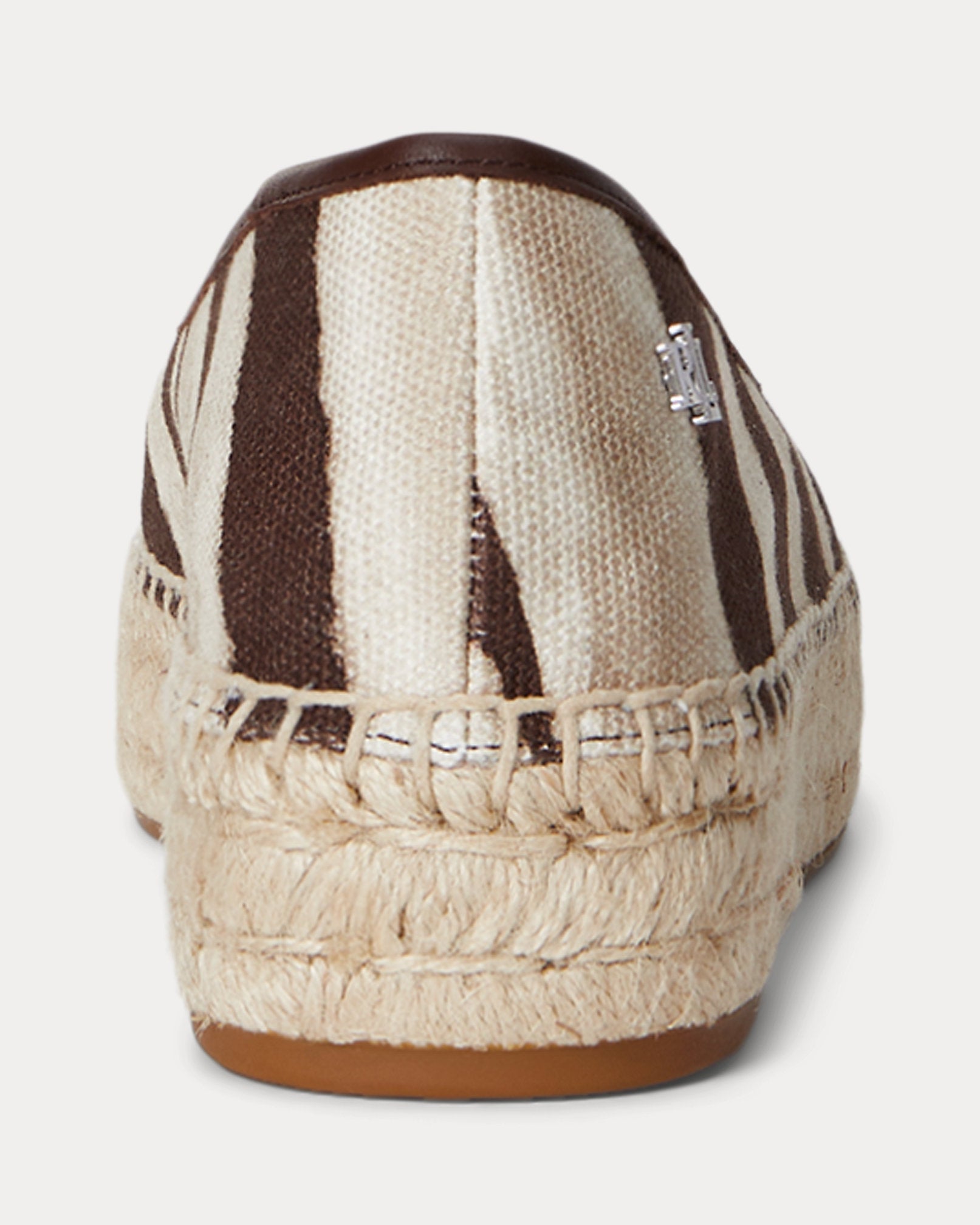 Ralph Lauren Luize Print Canvas Ballet Espadrille Zebra