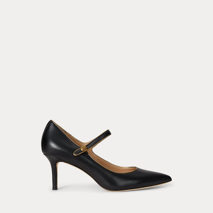 Ralph Lauren Lanette Metallictrim Mary Jane Pump Black